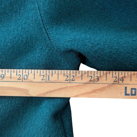 Donnybrook 100% Wool Forest Green Long Winter Opera Overcoat Size 10 - Picture 5 of 13
